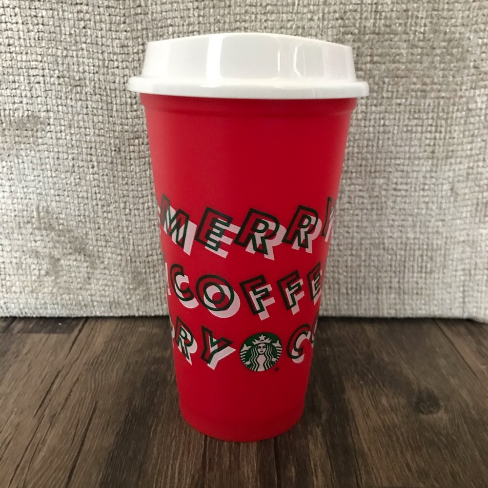 Starbucks Holiday Reusable Hot Cup Merry Coffee